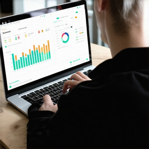 Person managing local SEO tools on a laptop for sustained Google Maps rankings.