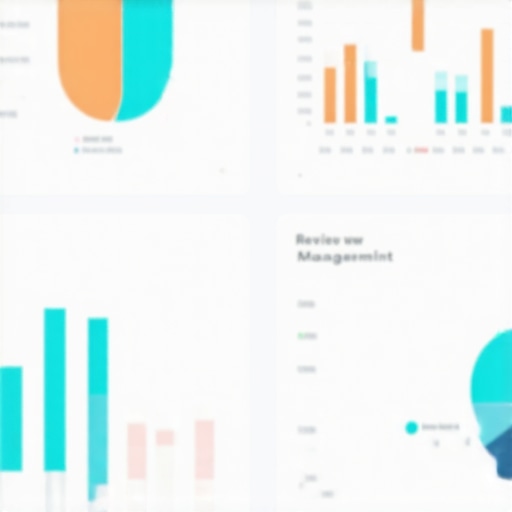 Dashboard with Citation and Review Analytics Close-up of a computer screen showing citation management and review analytics dashboard.