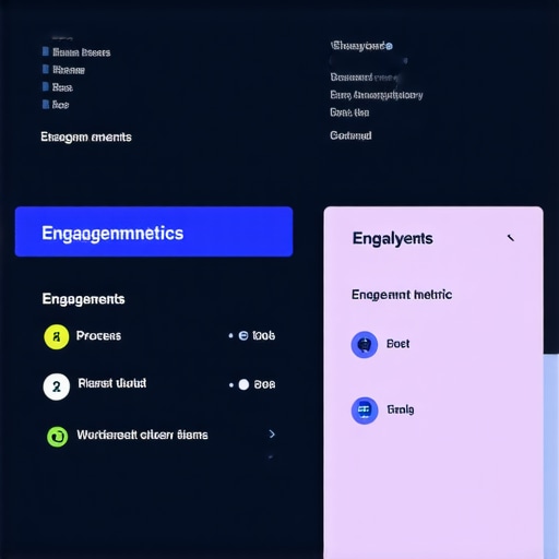 Analytics dashboard displaying customer engagement metrics for local business.