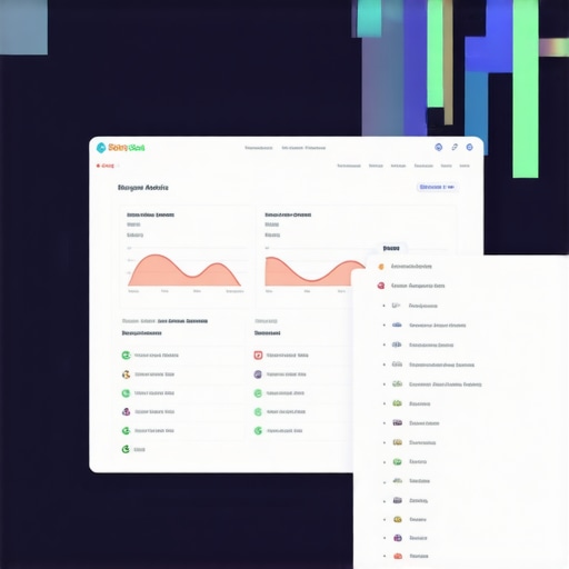 Dashboard showing local business ranking reports with graphs and data