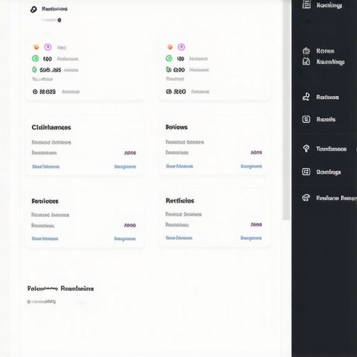 Dashboard with rankings, reviews, and citations for local SEO management