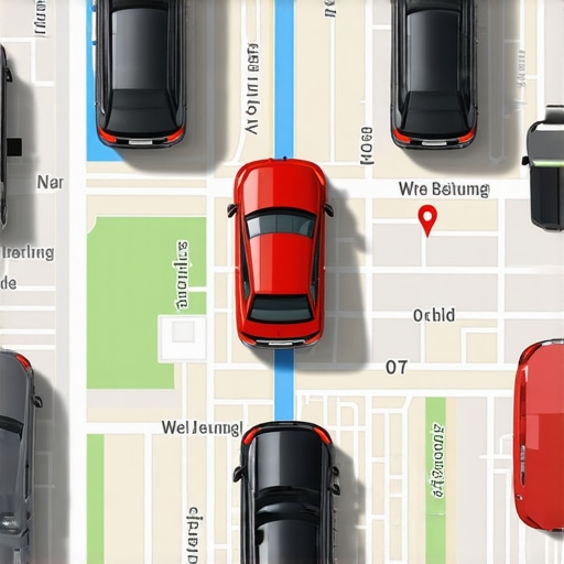 City map showing multiple business vehicle routes with GPS data