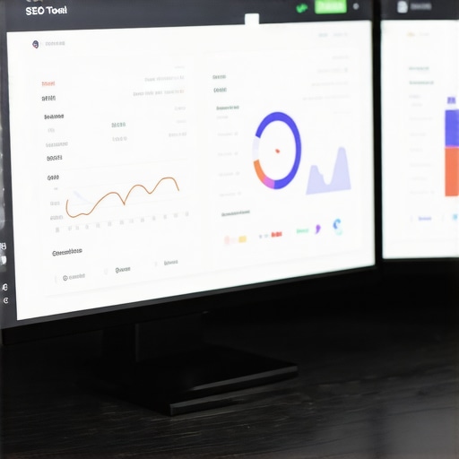 Person analyzing local SEO metrics on a computer screen